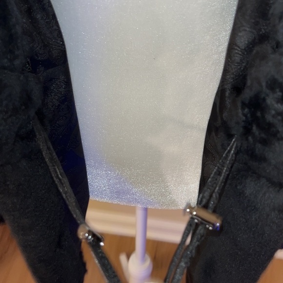 Gorski Fur Jacket Rex Rabbit Black *real fur* notch collar XS - Picture 12 of 16